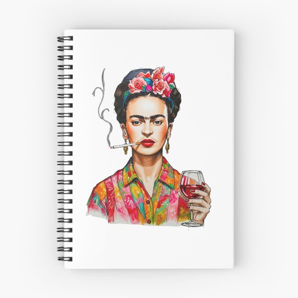 Item preview, Frida Kahlo Wine & Smoke designed and sold by TeeARTHY.