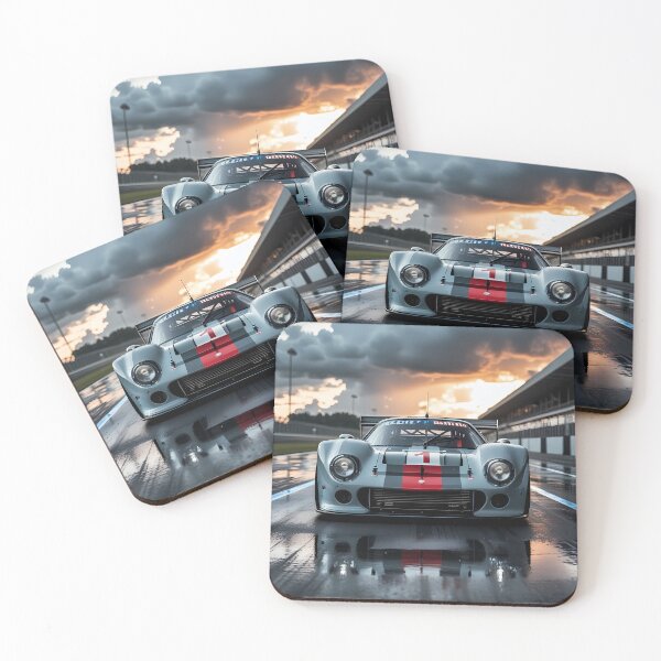 Item preview, Detailed Classic Racecar at Sunset Track designed and sold by TomxDesign.