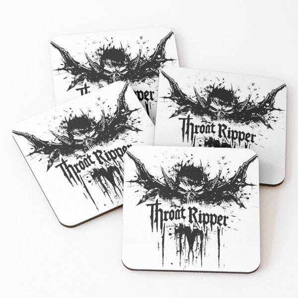 Item preview, Throat Ripper band logo designed and sold by PitchBlackIcon.