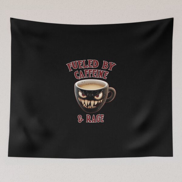Item preview, Fueled by caffeine rage designed and sold by EnchantedOwl.