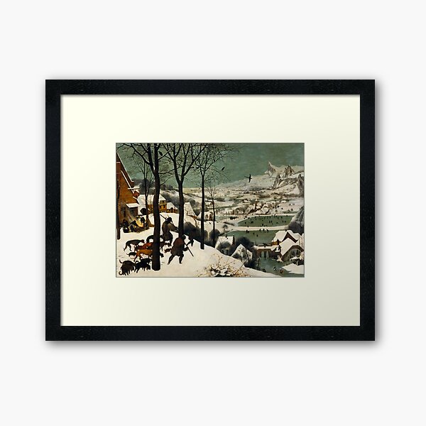 The Hunters in the Snow (1565) Pieter Bruegel the Elder Framed Art Print