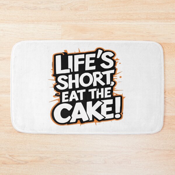 Item preview, Life's Short, Eat the Cake! Fun & Sweet Dessert Lover Designs - T-Shirts, Hoodies & Gifts designed and sold by Moad Fahim.
