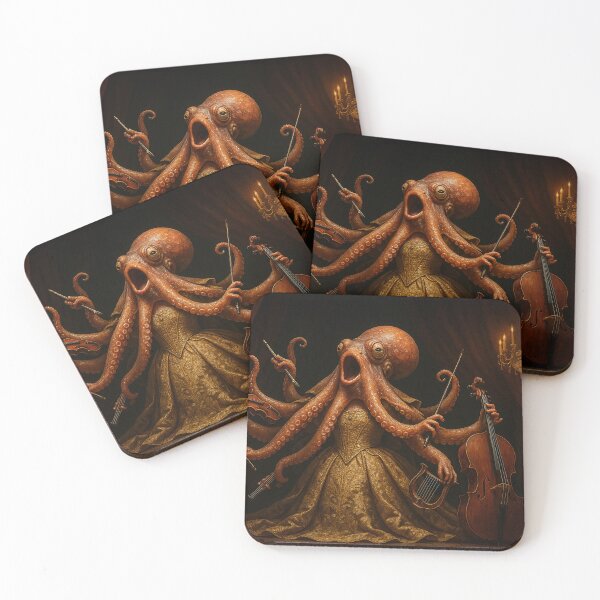 Item preview, Octopus Orchestra in Elegant Concert Hall designed and sold by soulofalion.