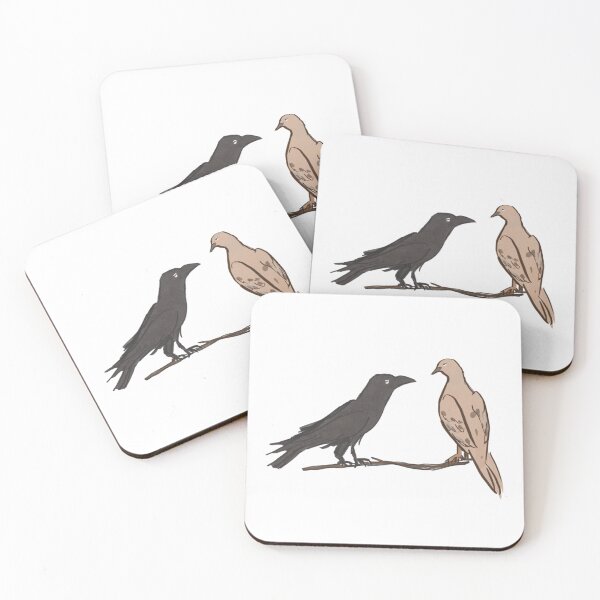 Item preview, Crow and Mourning Dove Love designed and sold by euyaei.