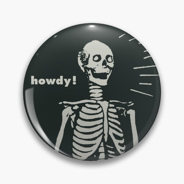 Item preview, Friendly Skeleton Says Howdy - Southern Gothic Horror Comic Pop Art designed and sold by wmxdesign.