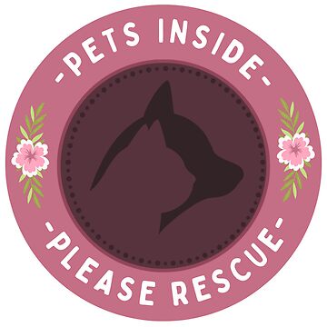 Artwork thumbnail, Pet Emergency Rescue Sticker | Pink Style by FoxfernStudio
