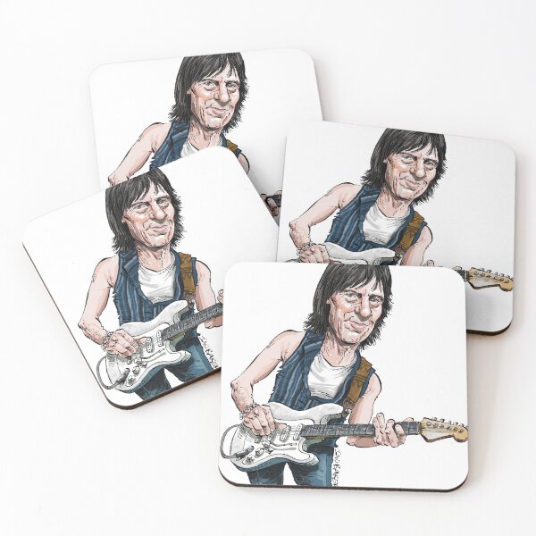 Item preview, Jeff Beck caricature tribute by Ian Baker designed and sold by IanBakerToons.