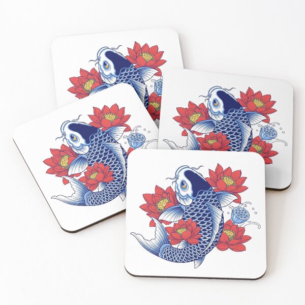 Item preview, Blue Koi Fish  designed and sold by AriesArtCom.
