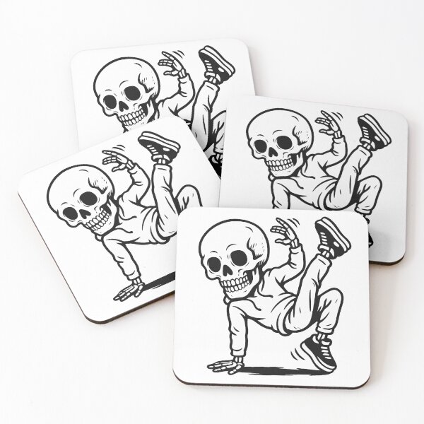 Item preview, Breakdancer Skull designed and sold by virusRojo.