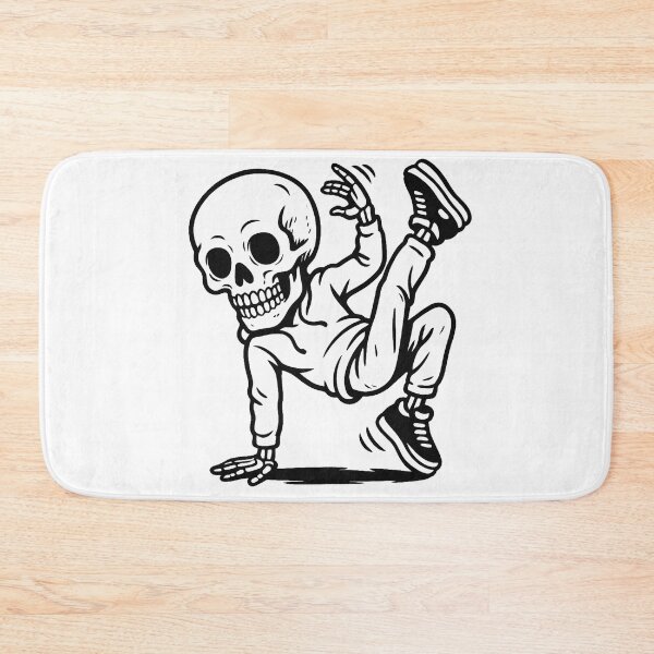 Item preview, Breakdancer Skull designed and sold by virusRojo.