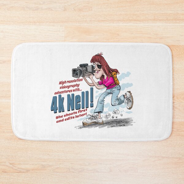 Item preview, 4K Nell, renegade videographer cartoon character designed and sold by IanBakerToons.
