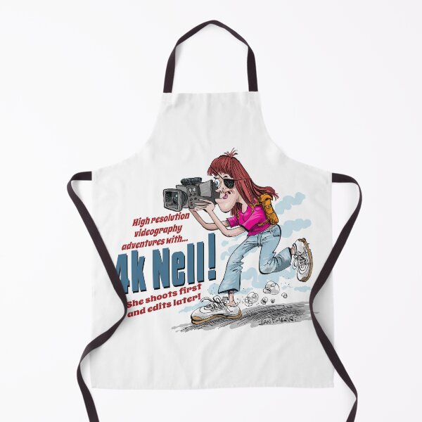 Item preview, 4K Nell, renegade videographer cartoon character designed and sold by IanBakerToons.