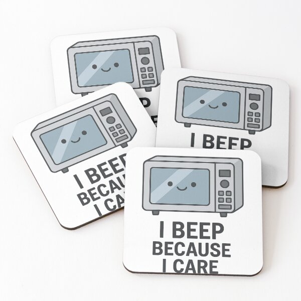 Item preview, Cute Microwave 'I Beep Because I Care' designed and sold by Hoops and Movie Sticks.