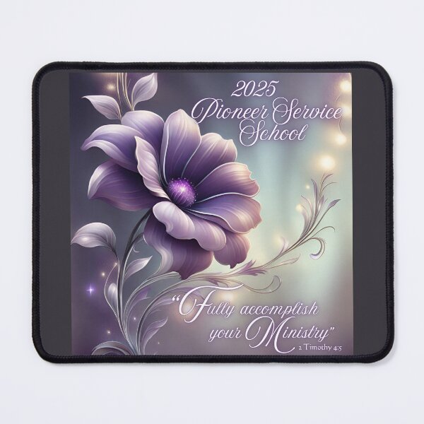 Item preview, JW 2025 Pioneer School Gifts- Purple FLoral designed and sold by Janna Perry Designs.