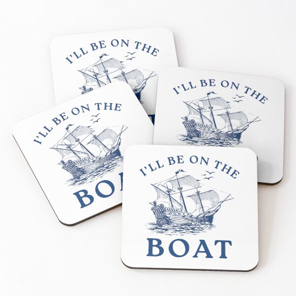 Item preview, I'll Be On The Boat Funny Sailboat Quote For Boat Captain And Sailing Enthusiasts designed and sold by macciodesigns.