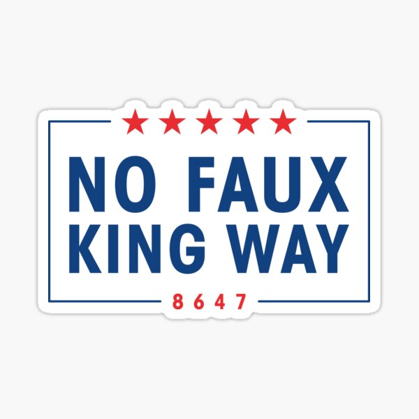 Item preview, No Faux King Way - Anti Trump Antifascism No Kings In USA designed and sold by kolshi-shop.