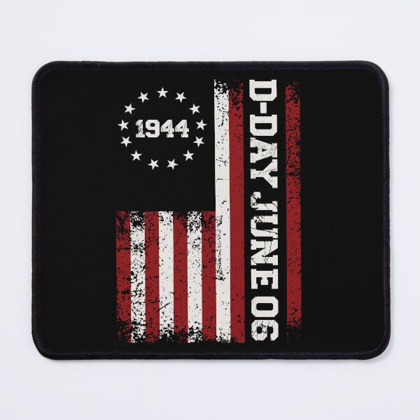 Item preview, Vintage Old American Flag Patriotic 1944 D-DAY June 06 USA designed and sold by MotivaChic.