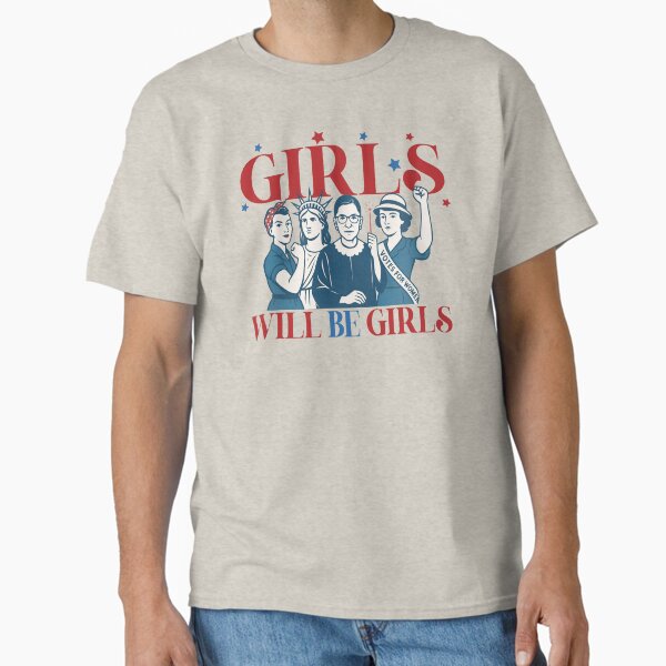 Item preview, Girls Will be Girls Patriotic - 4th of July designed and sold by yurainahoo.