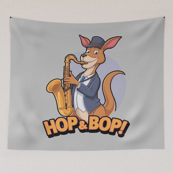Item preview, Hop and bop - Sax bunny vibes - Saxophone bunny designed and sold by JansenGS.