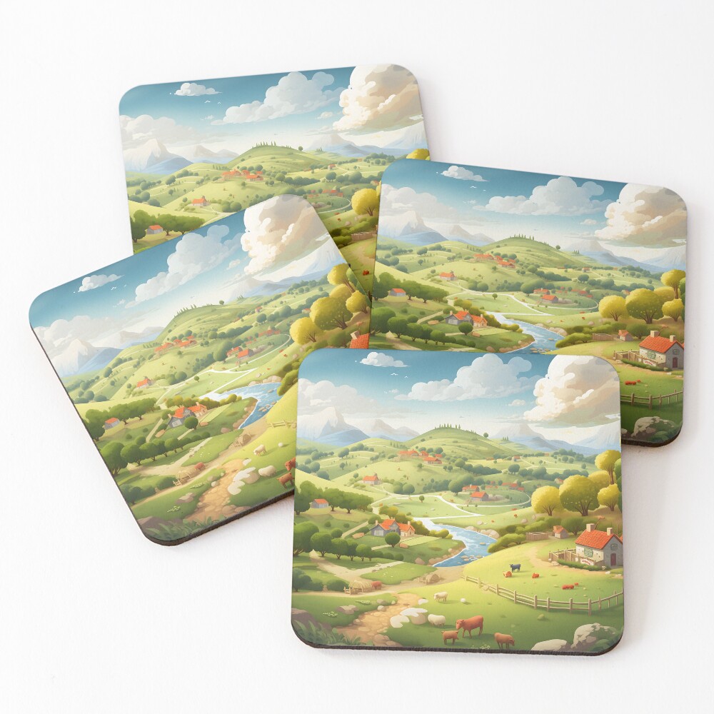 Item preview, Coasters (Set of 4) designed and sold by DrawnThreads.