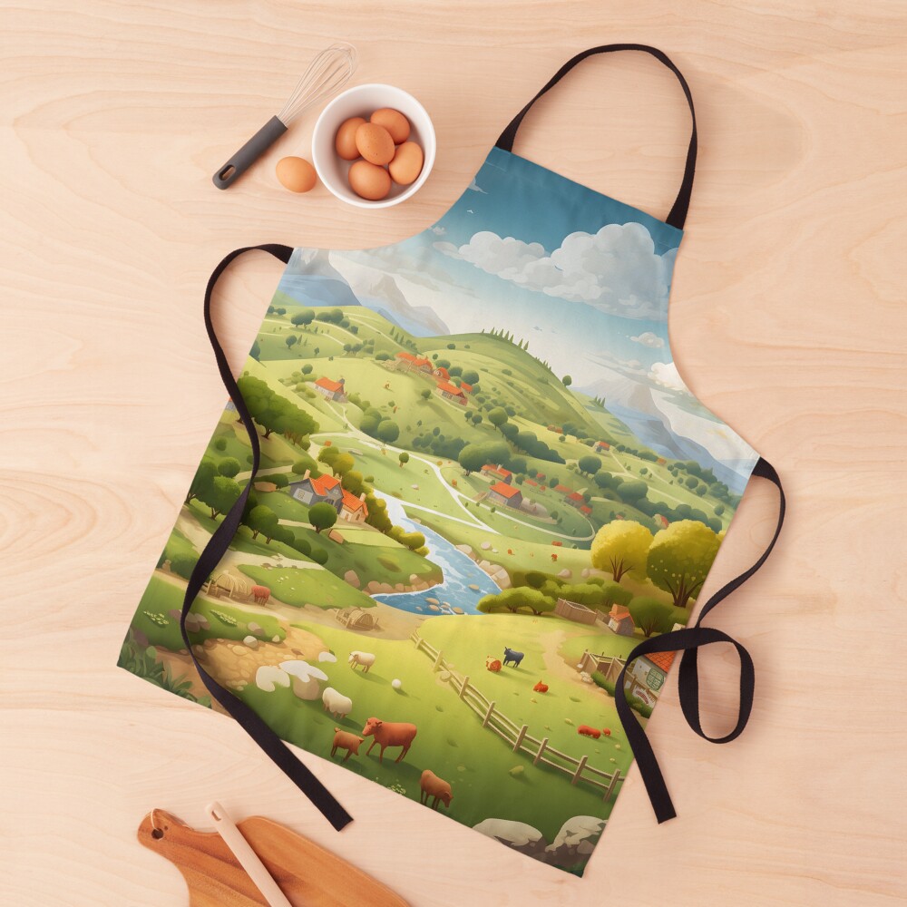 Item preview, Apron designed and sold by DrawnThreads.