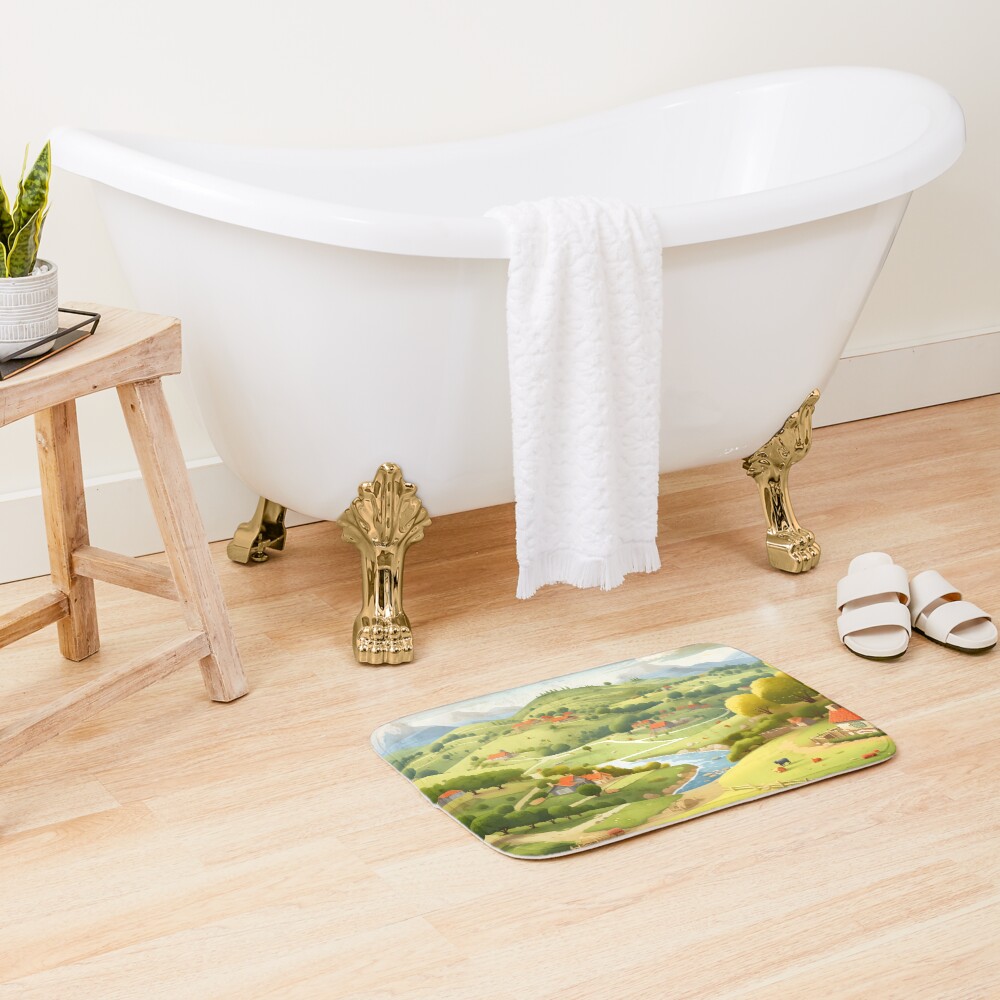 Item preview, Bath Mat designed and sold by DrawnThreads.