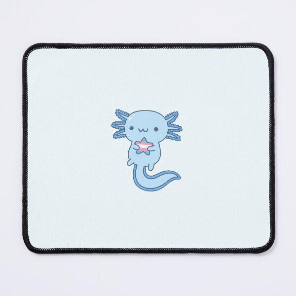 Item preview, Subtle Trans Pride Axolotl | Pastel Blue Transgender Flag designed and sold by lea-lani.