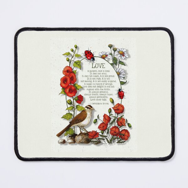 Item preview, Love Chapter, Bible, Corinthians 13, Love is Patient, Love Never Fails designed and sold by JoyfulWhimsy.