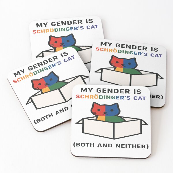 Item preview, My Gender is Schrodinger's Cat (Both and Neither) designed and sold by Owcomm.