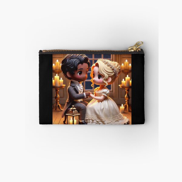 Item preview, Chibi Victorian Couple by Candlelight – Romantic Scene designed and sold by MySheetMusicArt.