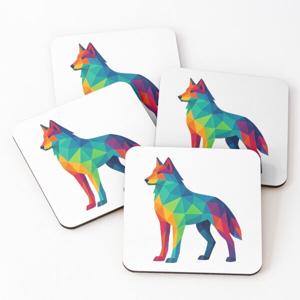 Item preview, Prismatic Wolf Profile designed and sold by TheWonkyEaselCo.