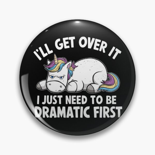 Item preview, Dramatic Unicorn: Funny & Sarcastic Mood Design designed and sold by Moad Fahim.