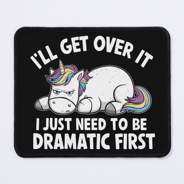 Item preview, Dramatic Unicorn: Funny & Sarcastic Mood Design designed and sold by Moad Fahim.