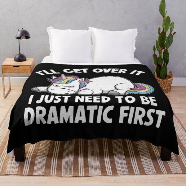 Item preview, Dramatic Unicorn: Funny & Sarcastic Mood Design designed and sold by Moad Fahim.