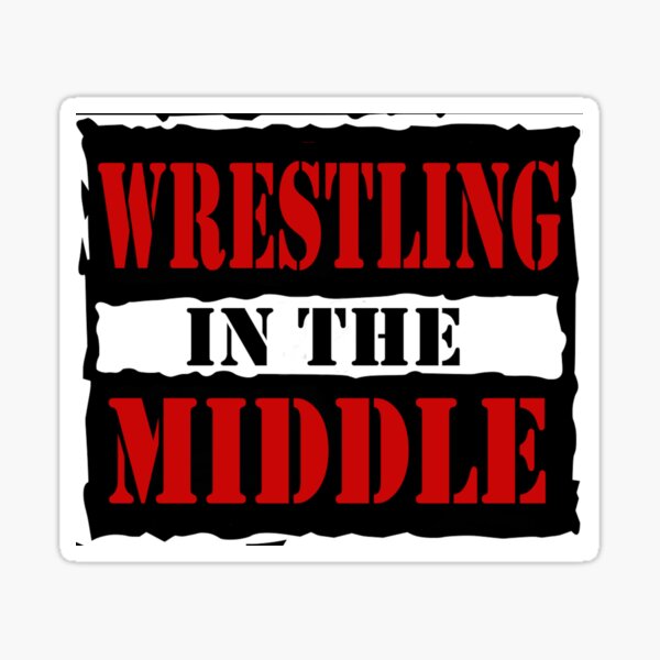 Item preview, Wrestling in the Middle (BIG VERSION) 'RAW IS WAR' style logo designed and sold by WrestlingMiddle.