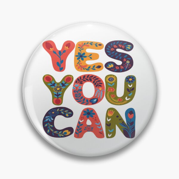 Item preview, Yes You Can: Bright Floral Inspiration designed and sold by Moad Fahim.