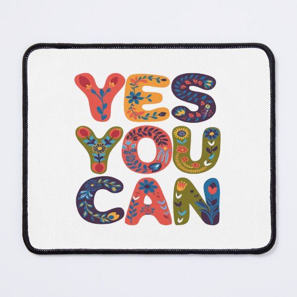 Item preview, Yes You Can: Bright Floral Inspiration designed and sold by Moad Fahim.