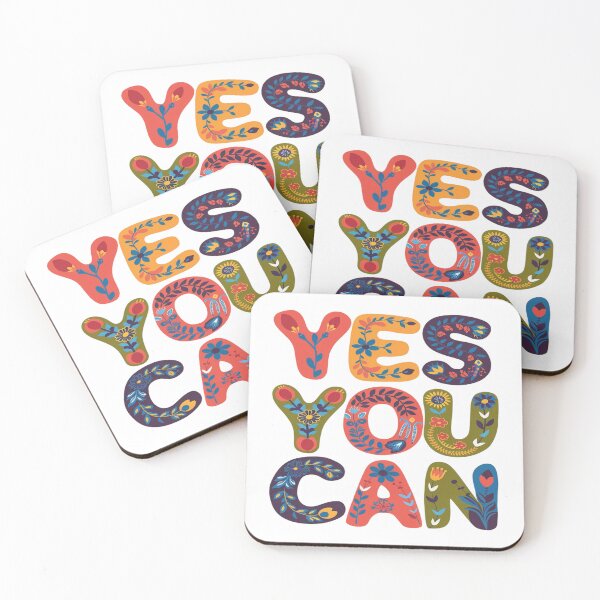 Item preview, Yes You Can: Bright Floral Inspiration designed and sold by Moad Fahim.