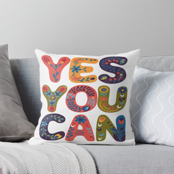 Item preview, Yes You Can: Bright Floral Inspiration designed and sold by Moad Fahim.