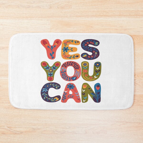 Item preview, Yes You Can: Bright Floral Inspiration designed and sold by Moad Fahim.
