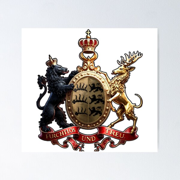 Item preview, Kingdom of Württemberg (Coat of Arms) designed and sold by Stabile Klamotten.