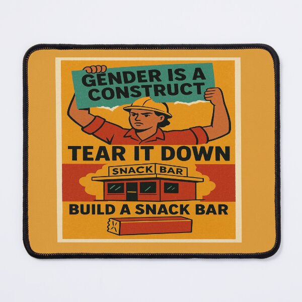 Item preview, Gender Construct Tear Down Build Snack Bar Poster designed and sold by Owcomm.