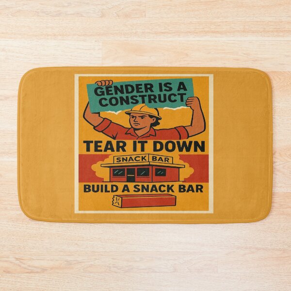 Item preview, Gender Construct Tear Down Build Snack Bar Poster designed and sold by Owcomm.