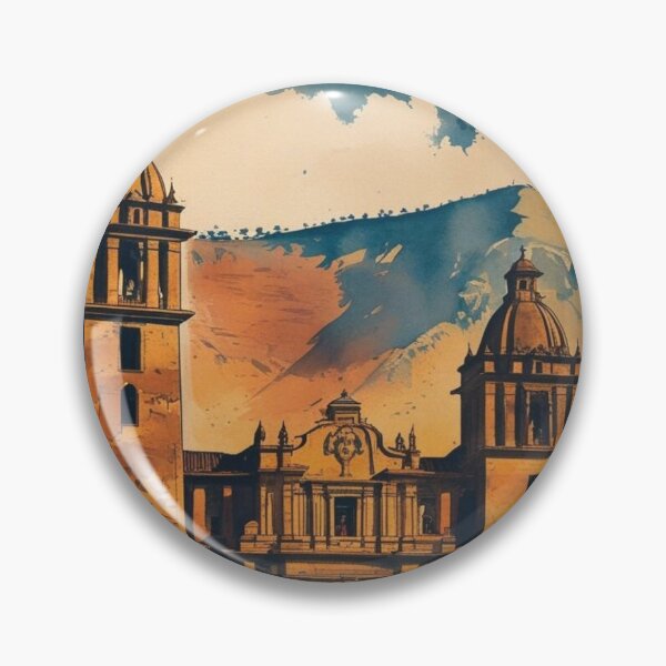 Item preview, Cusco Peru Poster, Cuzco Art, South America Travel Magnet designed and sold by Bits & Bops Boutique.