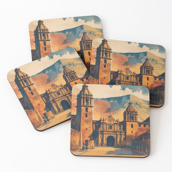 Item preview, Cusco Peru Poster, Cuzco Art, South America Travel Magnet designed and sold by Bits & Bops Boutique.
