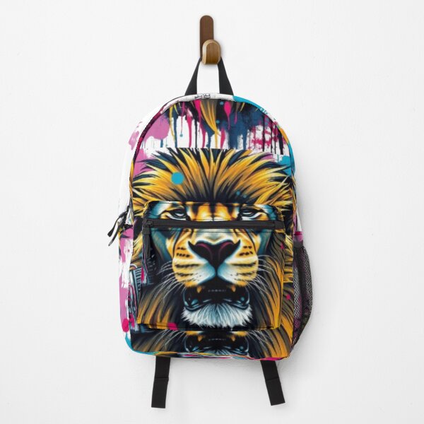 Item preview, Urban Lion with Headphones – Graffiti Pop Art Jungle King designed and sold by TeutaDesings.