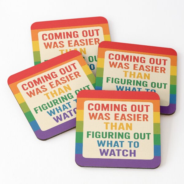 Item preview, Coming Out Easier Than What To Watch Rainbow designed and sold by Owcomm.