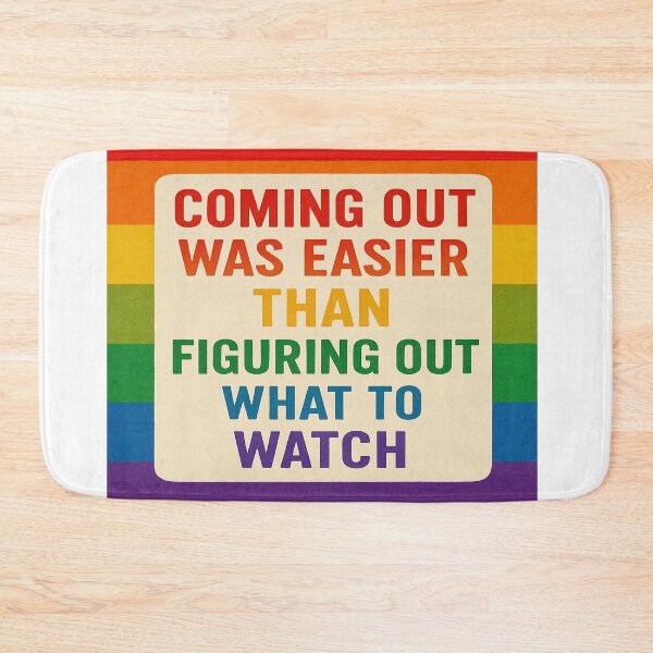 Item preview, Coming Out Easier Than What To Watch Rainbow designed and sold by Owcomm.