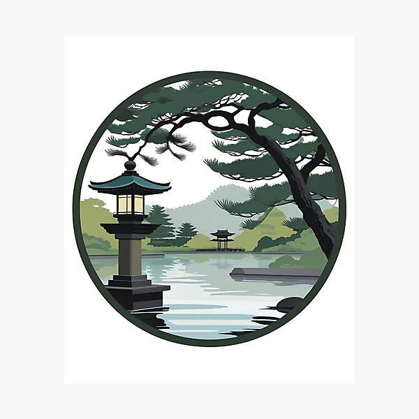 Item preview, Kanazawa Garden Scene designed and sold by GemiGarp.