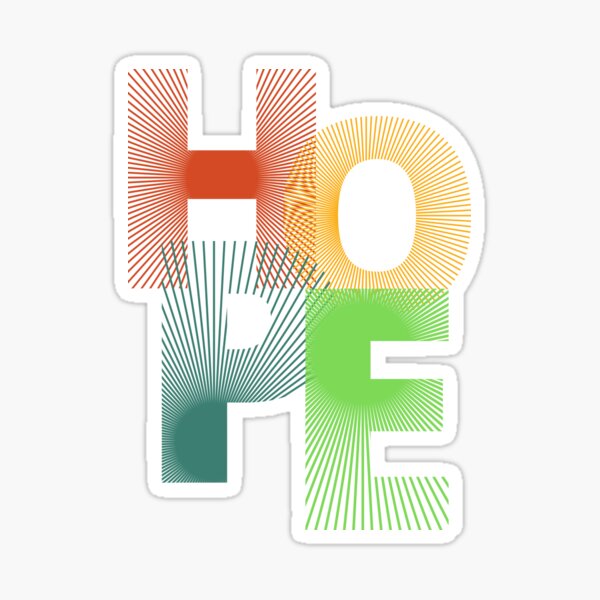 Artikel-Vorschau von Strahlende HOPE Typografie Burst, designt und verkauft von bravo200.